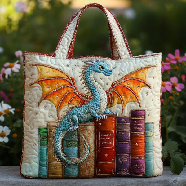 Borsa trapuntata - Drago Smeraldo, Guardiano dei Libri